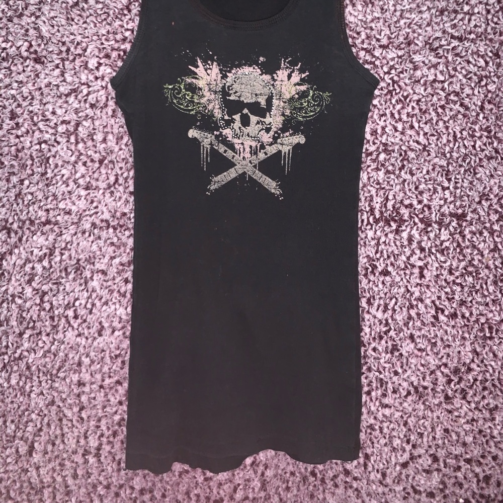 skull tank top